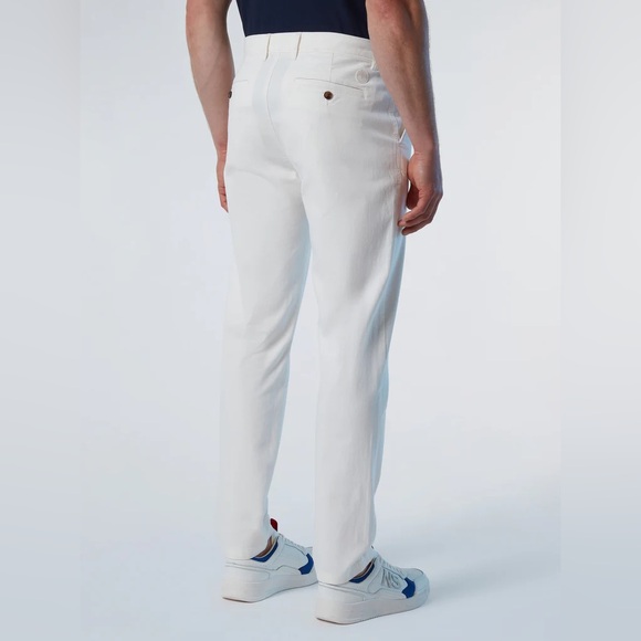 North Sails Defender Gabardine Slim Fit Chinos in Cloud Denser Size 32 NWT - Picture 3 of 7